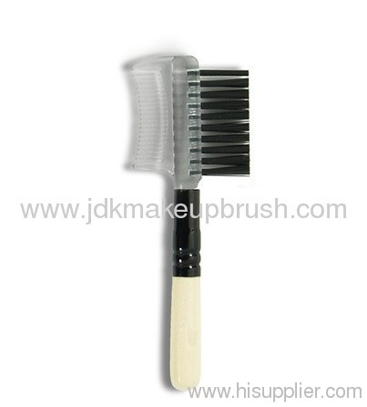 Mini Travel Short Handle Nylon Lash Comb Brow Smoothing Shaping Brush