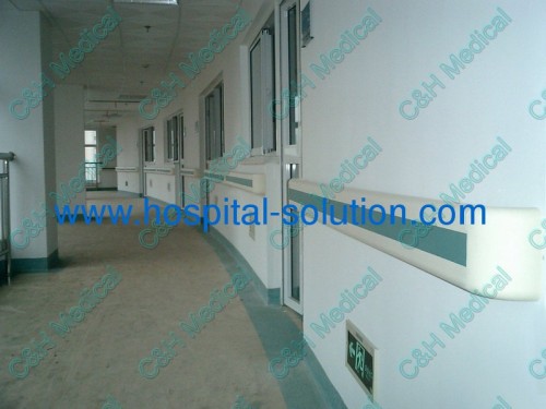 hospital corridor pvc handrails for pvc wall protection system 