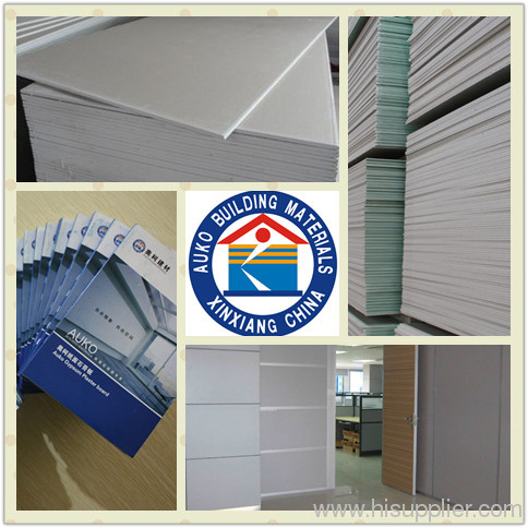 paper faced gypsum celing board