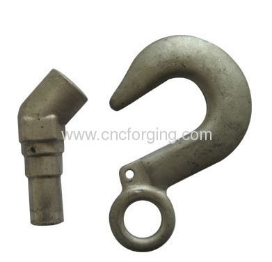 Hoist and crane forged hook