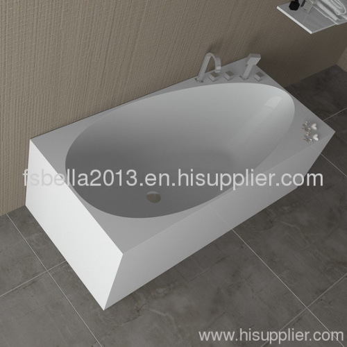 Luxury Solid Surface Contemporary Modern Bathtub, Free-Standing