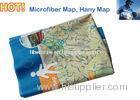 Cusotmized ECO friendly Free sample, unique promotional item and readable Microfiber Map