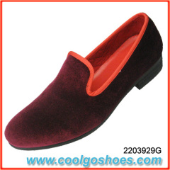 durable men velvet slippers with good price China supplier