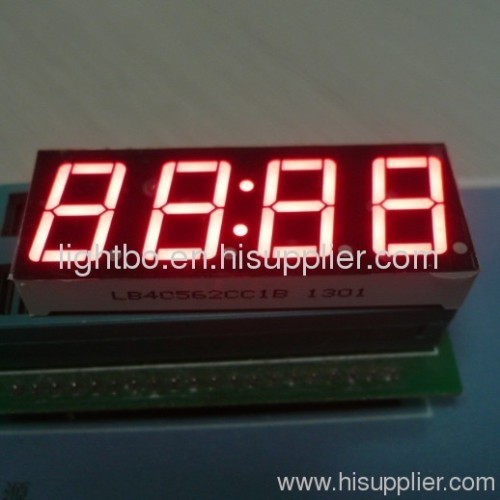 Super bright green common anode 4 digit 0.56 inches 7 segment led clock displays