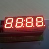 Four digit 14.2mm (0.56&quot;) common cathode super bright red 7 segment led clock display