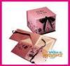 Eco Friend Recycled Cardboard Paper Folding Box with Stain, Grosgrain, Nylon Ribbon PB2012316
