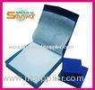 Blue Rectangle, Square, Circular, Oval Shaped Paper Ring Box / Gift Packaging Jewellery Boxes