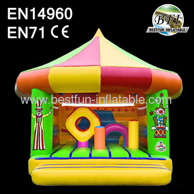 Clown Inflatable Bouncer With Circle Roof