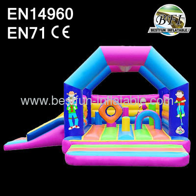Colorful Inflatable Bouncer With Slide