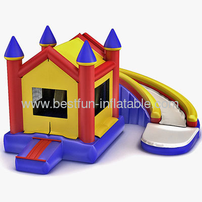 Giant Cruving Pool Inflatable Slide Bouncer