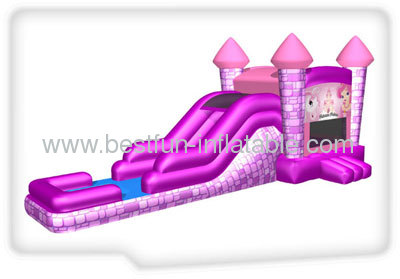 Princess Inflatable Combo Slide