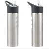 New SILVER 750ml Outdoor Cycling Bike Bicycle Sports Water Bottle