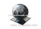 Battery Operated Magnetic Revolving Globe, Custom Silver Abs Plastic Magic Rotating Globe