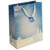 Environment Friendly Recycled Christmas Shopping Kraft Paper Gift Bags with Handles