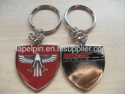 Soft Enamel Double Sided Keychain