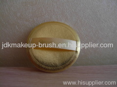 Cosmetic Flocking powder puff with PU back