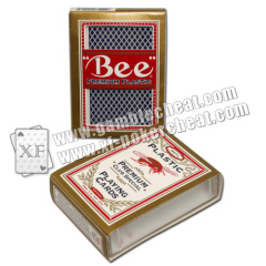 Bee premium plastic marked cards(blue)