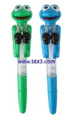 Promotional frog shape ballpoint pen with lighting