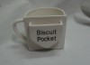 Ceramic biscuit mug