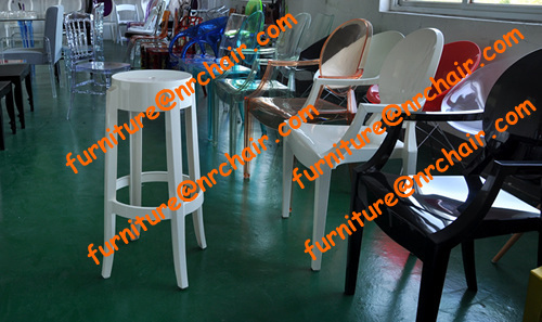 shanghai wholesale wedding banquet Charles ghost stacking bar stool