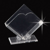 Clear acrylic tissue holders with thick base