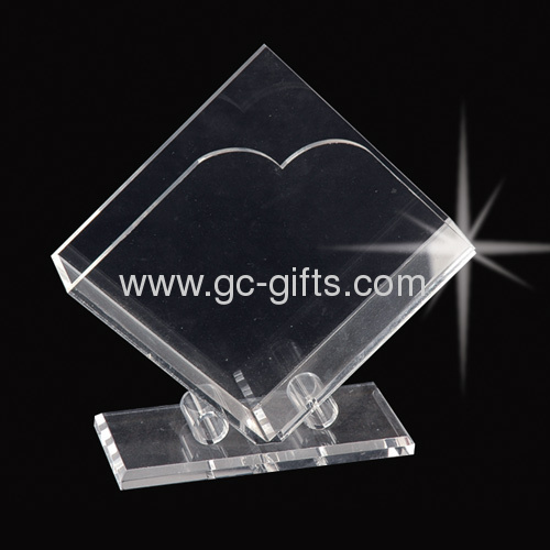 Clear acrylic tissue holders with thick base