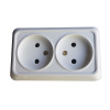 russian wall socket, 2 gang wall socket