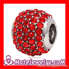 Wholeslae Red european Crystal Beads For Bracelet Making China