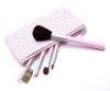 Best Promotional gifts 5pcs Pink handle cosmetic brush kit