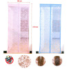 Flower Pattern Magnetic Door Mesh in 4 Section