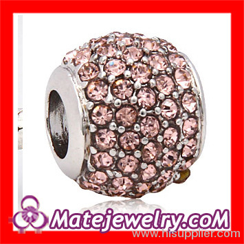 Wholeslae 2013 New Arrival Pave Crystal european Charm Beads