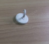 D24x4mm ceiling magnet with hook / baking white paint