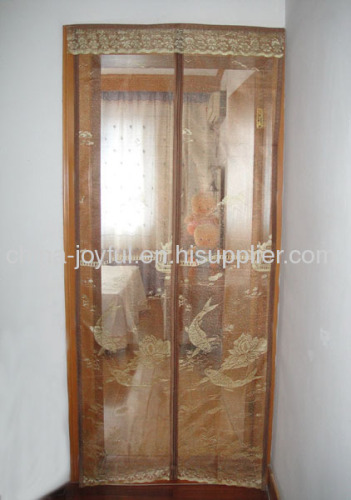 Jacquard Magnetic Door Mesh with Long Magnetic Strip