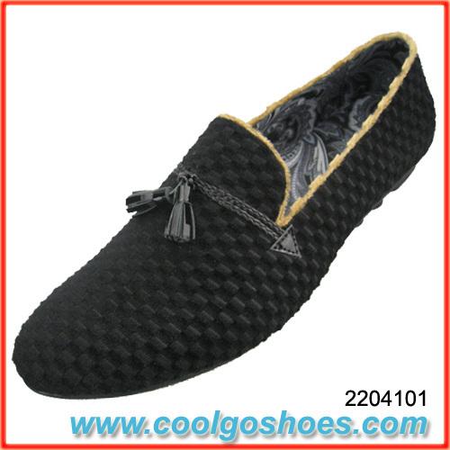 classic velvet slippers with tassels china manufacturer