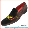 unique design velvet slippers with embroidery wholesale
