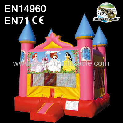 Commercial Pink Inflatable Princess Castle