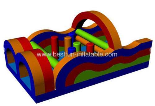 60 FT Inflatable Wacky Obstacle Course
