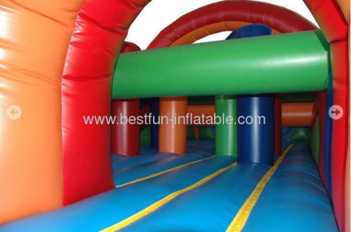60 FT Inflatable Wacky Obstacle Course 