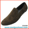 Elegant brown velvet loafers from china wholesaler