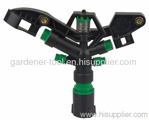 Plastic four nozzle Irrigation water sprinkler with 1