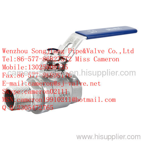 2-pc F/M thread ball valve