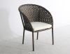 Patio rattan full hand weaving single chair