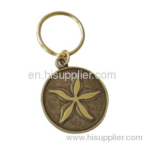 Customized Shape Design Badge Coin Medallion Keychain