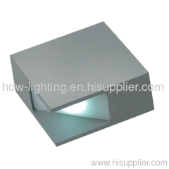 4W Square Aluminium LED Wall Light IP44 with 1pc High Power LED