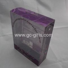 Clear plastic packaging boxes