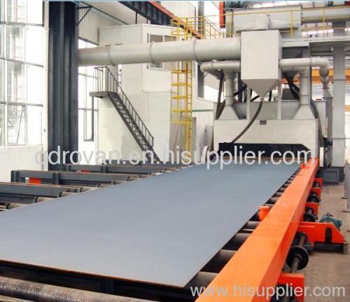 Q69 steel plate,section shot blast cleaning machine