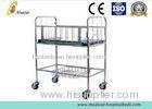 Stainless Steel Moving Pediatric Hospital Baby Beds Children Crib Baby Cradle Furniture (ALS-BB03)
