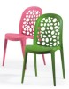 single plastic mould injection PP material hollowed-out side leisure chairs