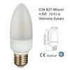 4.5w led candle bulb e27 c35 360lm milky