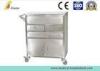 2 Drawers Stainless Steel Hospital Medical Trolley Emergency Trolley Cart For Instrument (ALS-MT10)